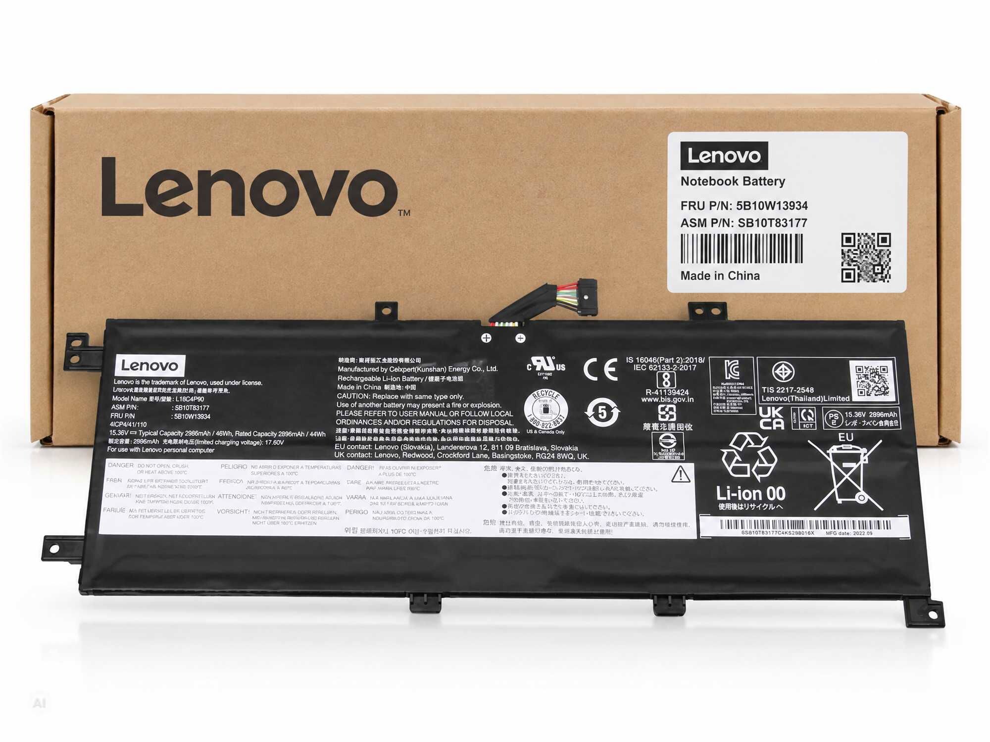 5B10W13933 Lenovo Akku 46Wh