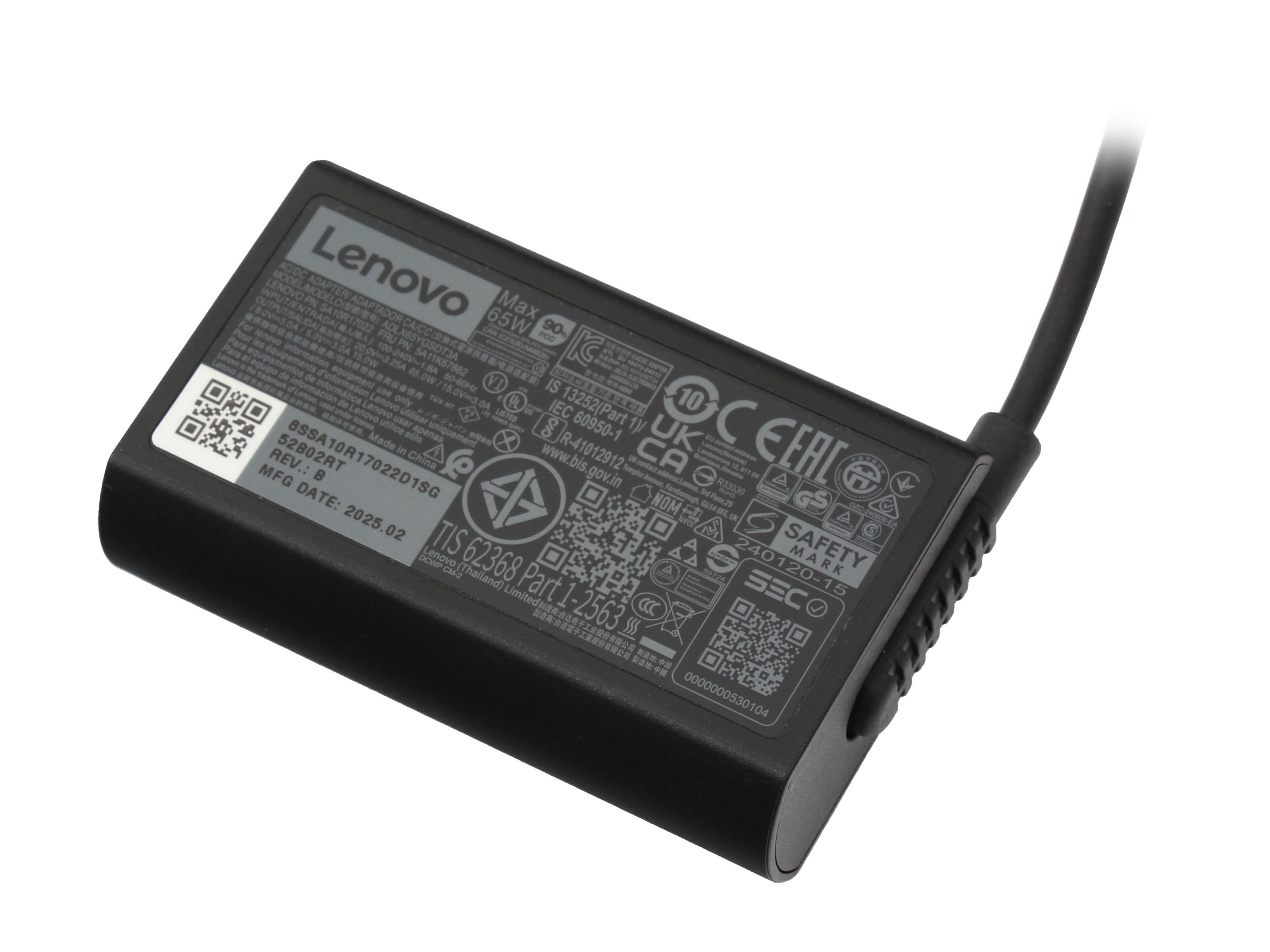 Lenovo USB-C GaN-Netzteil für ThinkPad P16s Gen 4 (21RX) 65,0 Watt