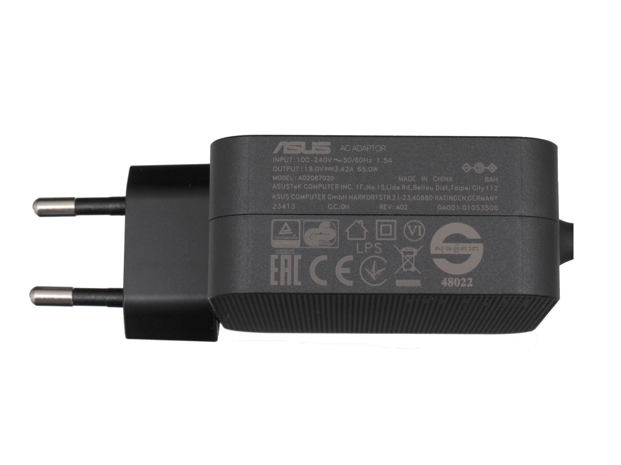 Asus 0A001-01052500 Original Netzteil 65,0 Watt EU Wallplug normale Bauform - Bild 3 von 4
