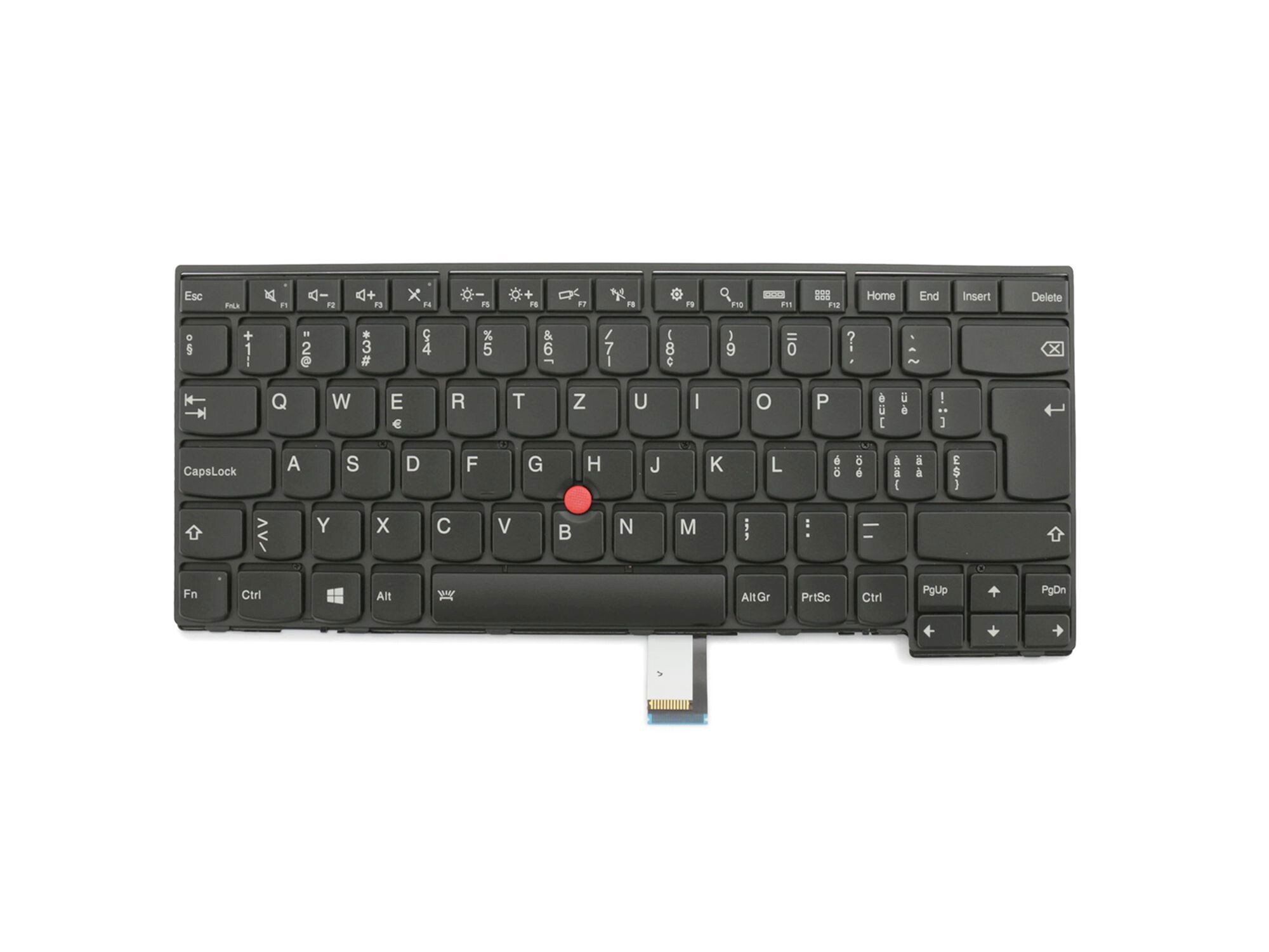 Lenovo ThinkPad T460 (20FN/20FM) original Tastatur CH (schweiz) schwarz/schwarz matt mit Backlight und Mouse-Stick