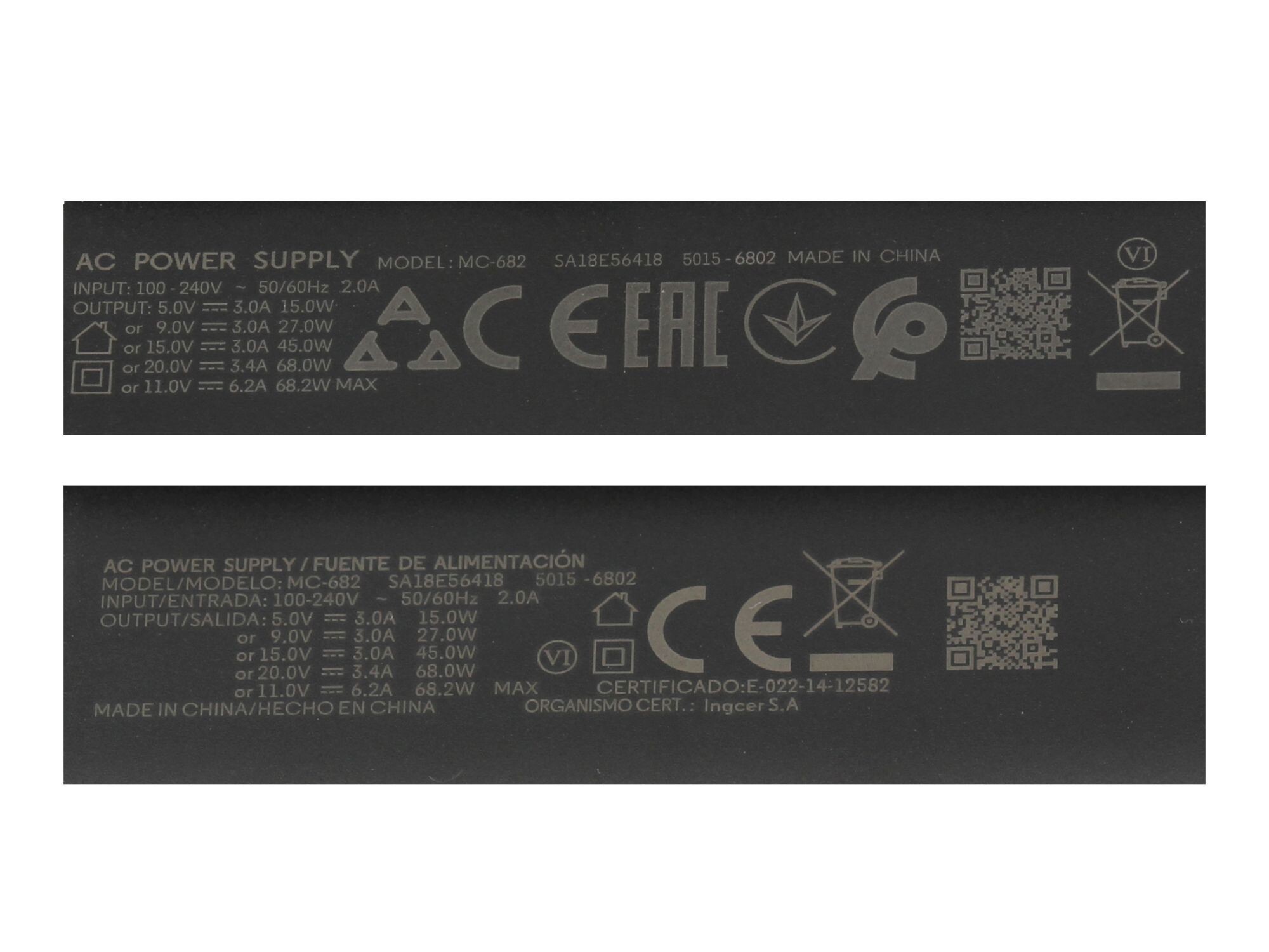 Lenovo USB-C GaN-Netzteil für Tab Extreme (TB570FU/TB570ZU) 68,0 Watt