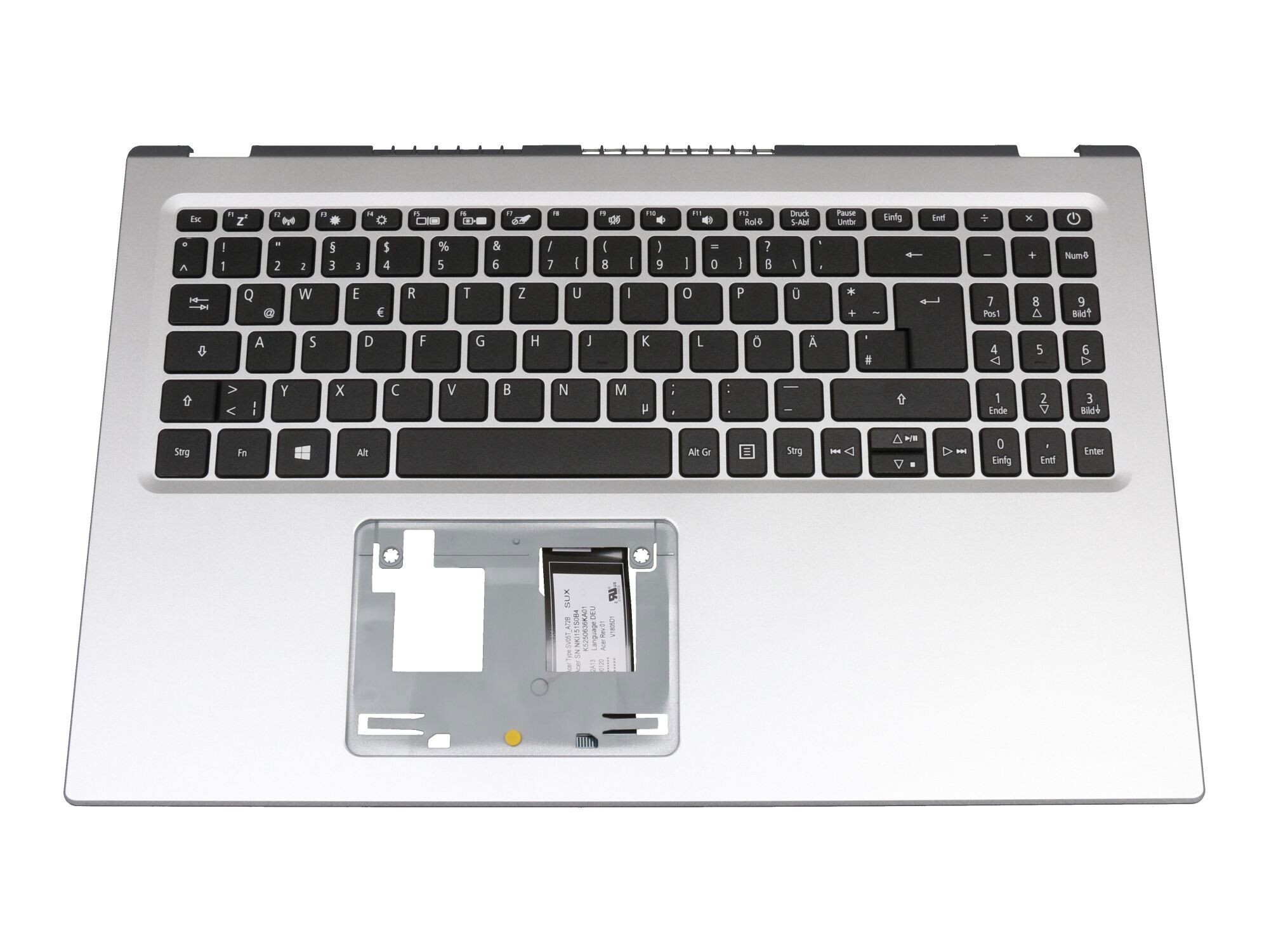 Acer Aspire 5 (A515-56) original Tastatur inkl. Topcase DE (deutsch) schwarz/silber