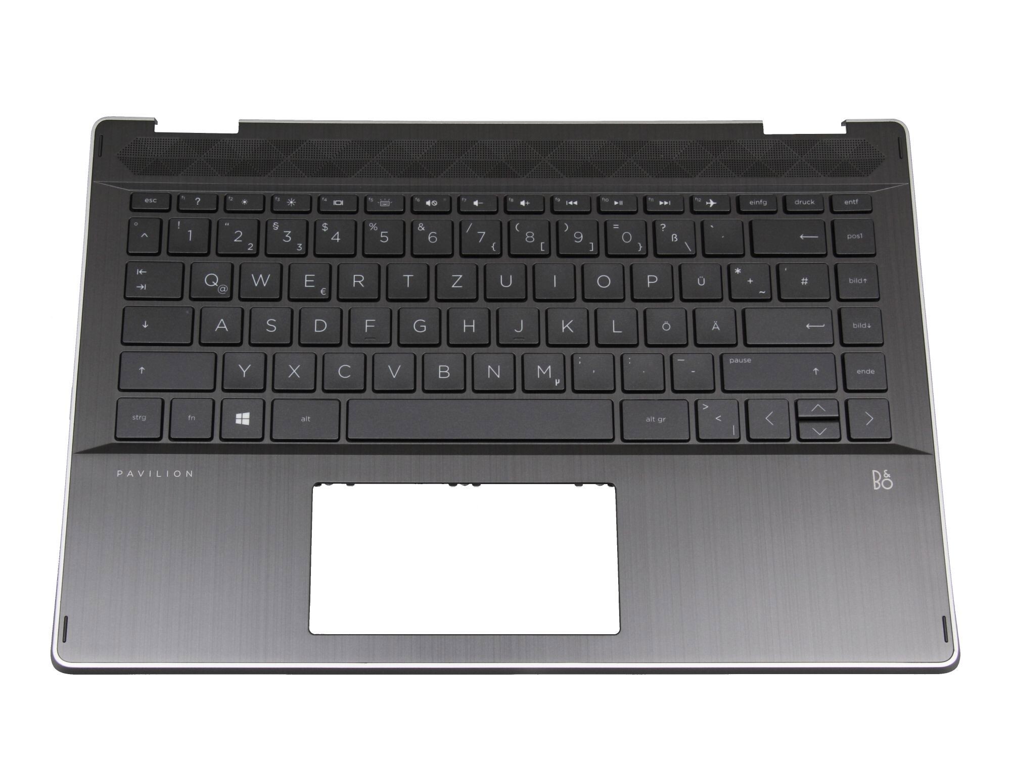HP Pavilion x360 14-dh0100 original Tastatur inkl. Topcase DE (deutsch) schwarz/schwarz mit Backlight