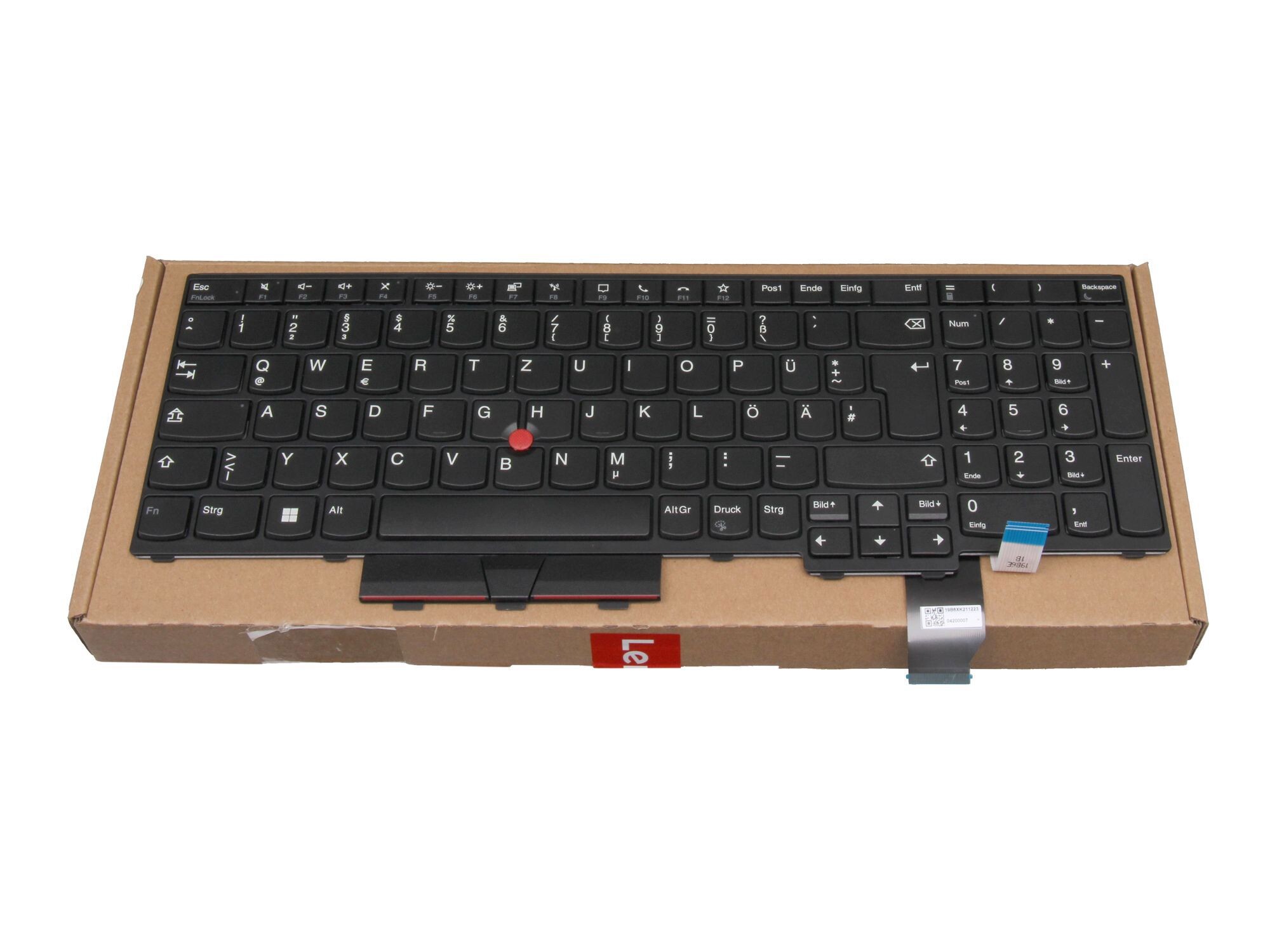 Lenovo ThinkPad T15p Gen 1 (20TN/20TM) original Tastatur DE (deutsch) schwarz/schwarz mit Mouse-Stick