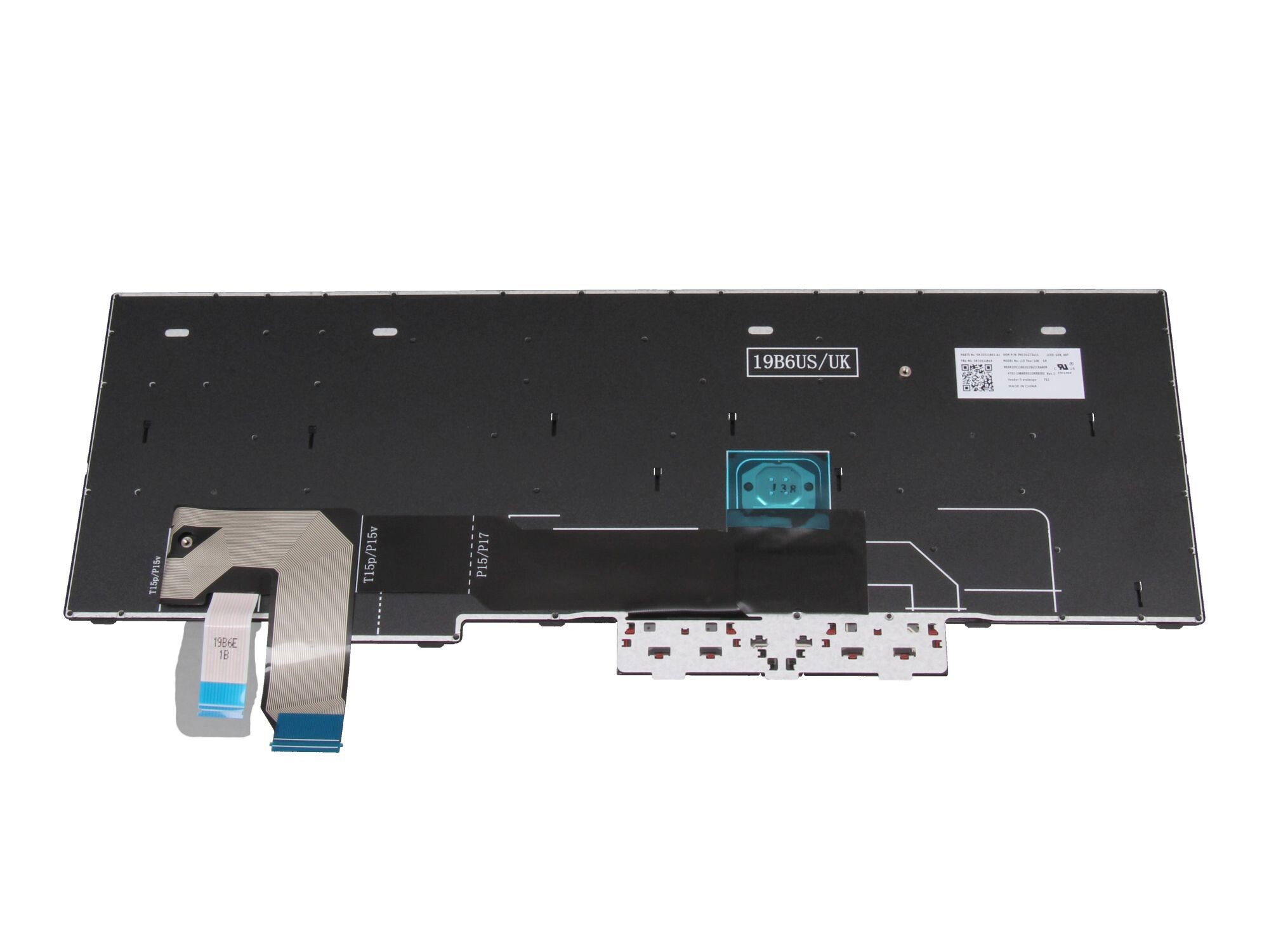 Lenovo ThinkPad T15p Gen 1 (20TN/20TM) original Tastatur DE (deutsch) schwarz/schwarz mit Mouse-Stick