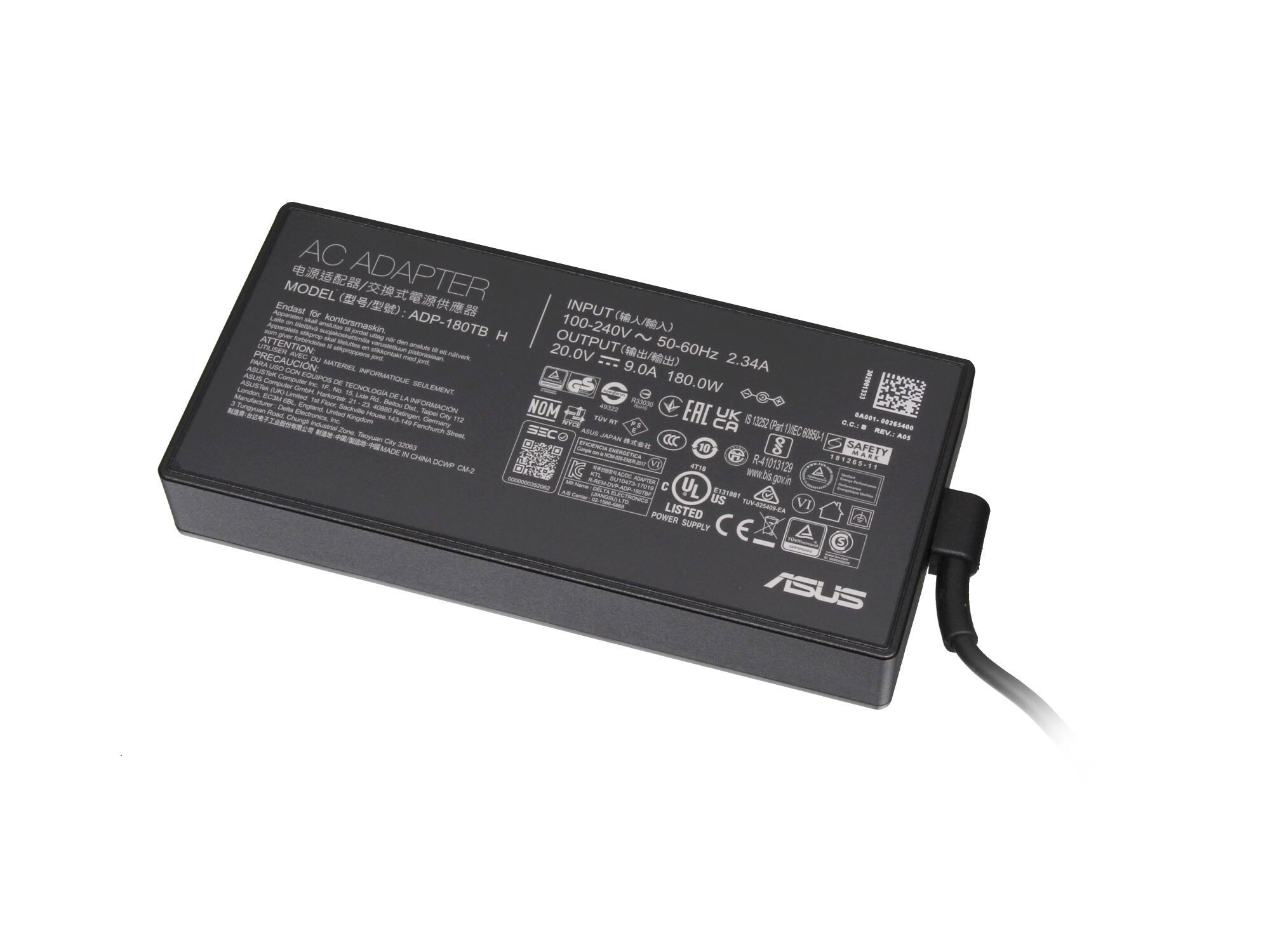 Asus TUF FX505DU original chargeur 180 watts bordé