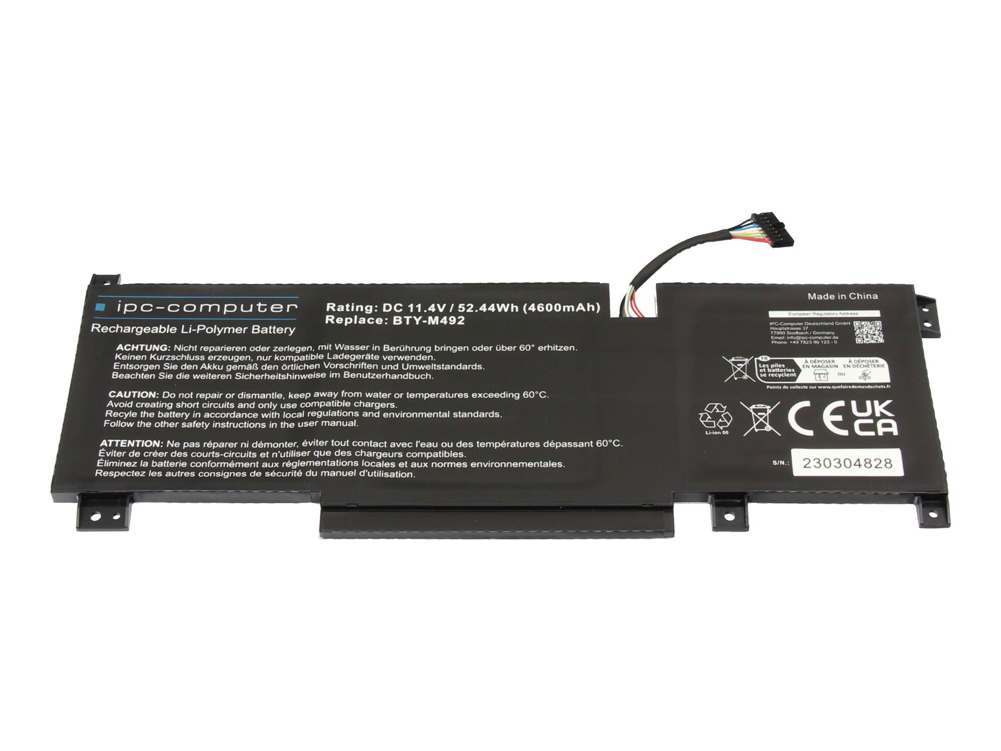 Akku für MSI GF66 Katana 11UC/11UD/11SC (MS-1582)