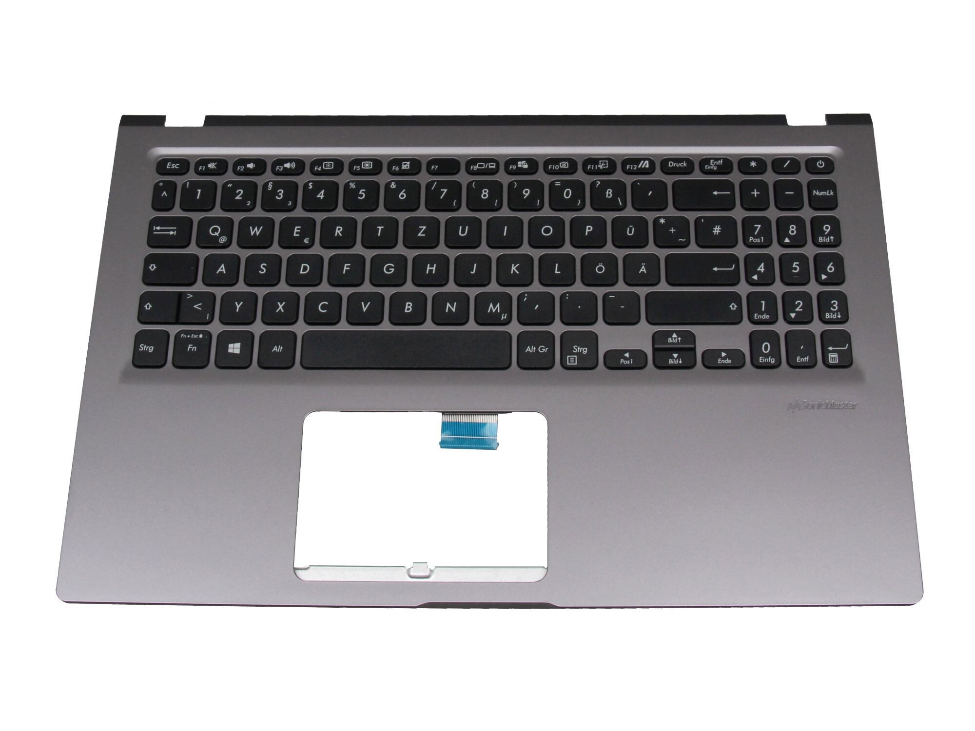 Asus VivoBook 15 R565JA original Tastatur inkl. Topcase DE (deutsch) schwarz/grau