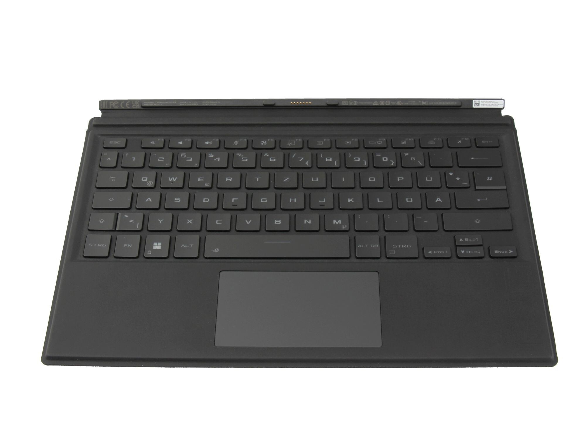 Asus ROG Flow Z13 GZ301ZE ROG Flow Abnehmbare Tastatur (DE) mit Hintergrundbeleuchtung (schwarz) für Asus ROG Flow Z13 GZ301ZE