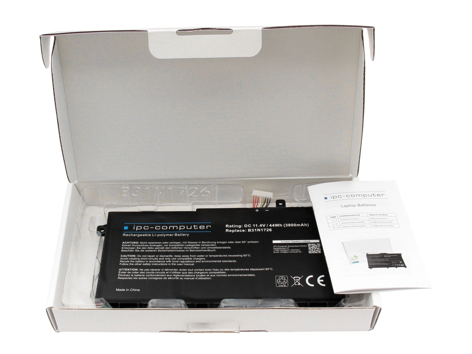 IPC-Computer Batterie 44Wh Nouveau compatible pour Asus TUF Gaming F15 FX506HCB