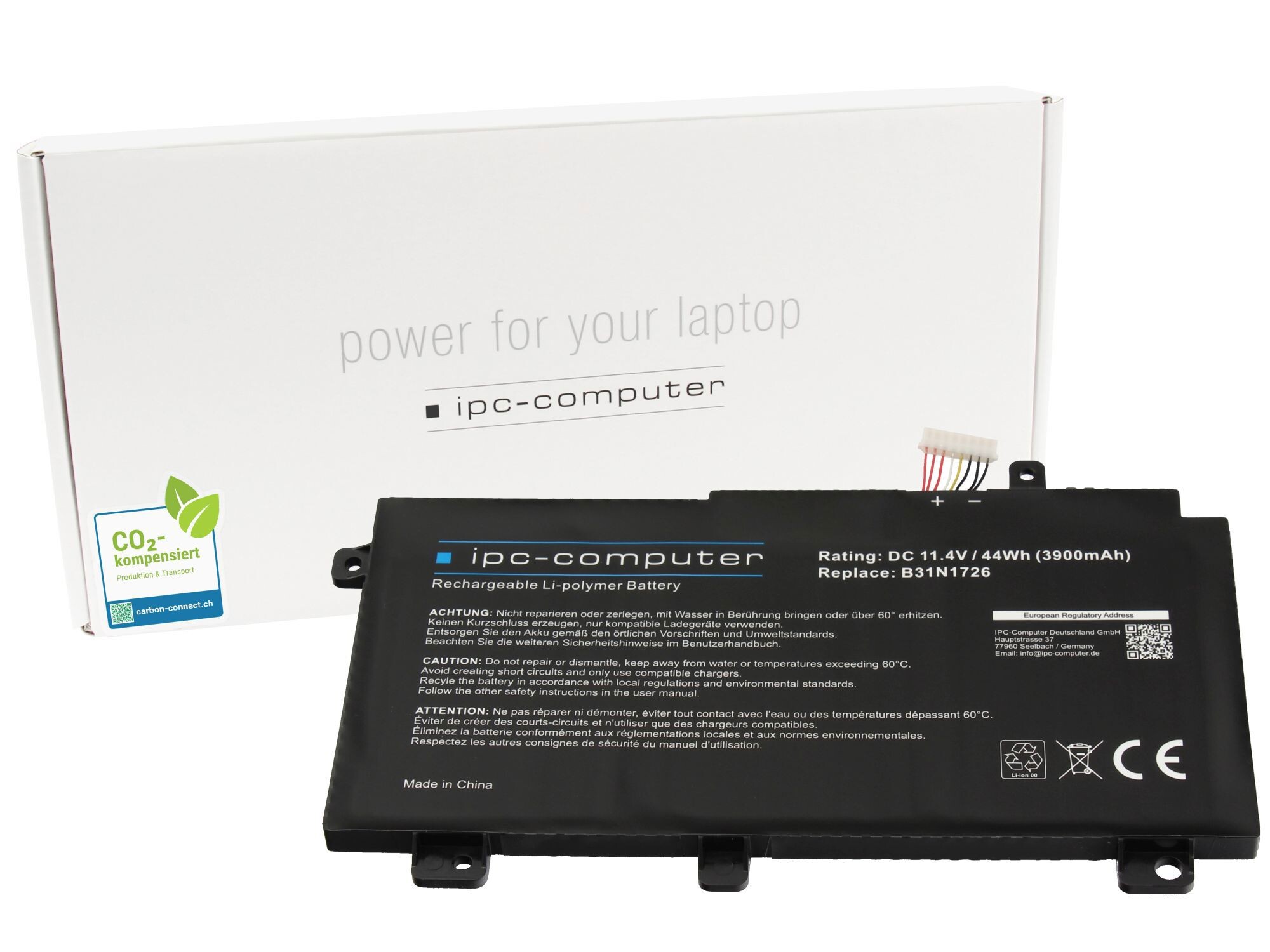 IPC-Computer Batterie 44Wh Nouveau compatible pour Asus TUF Gaming F15 FX506HCB