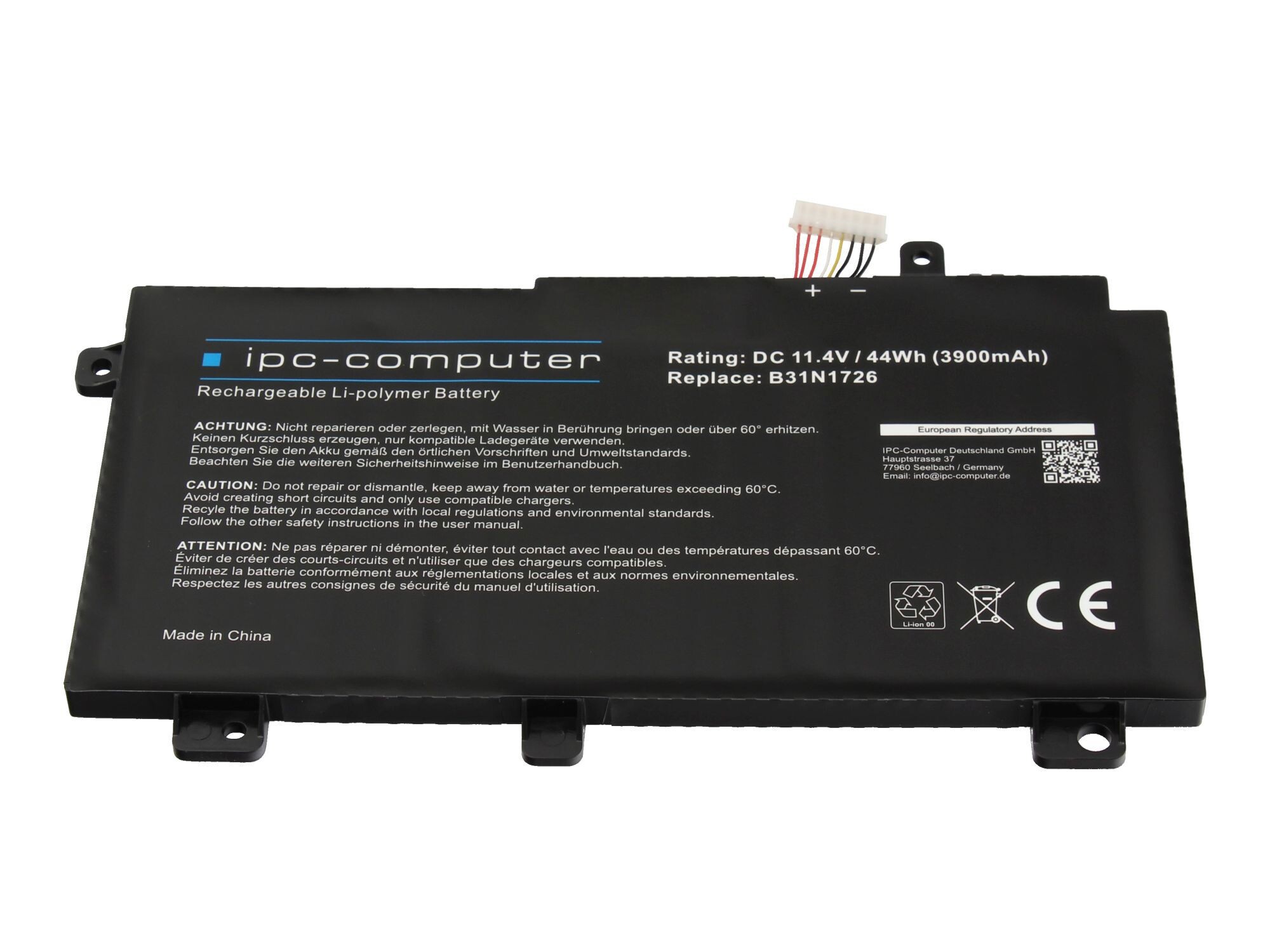 IPC-Computer Batterie 44Wh Nouveau compatible pour Asus TUF FX505DU