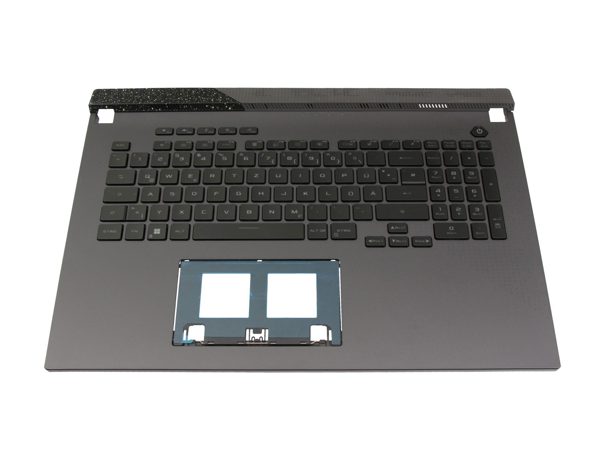 Asus ROG Strix G17 G713PV original Tastatur inkl. Topcase DE (deutsch) schwarz/grau mit Backlight