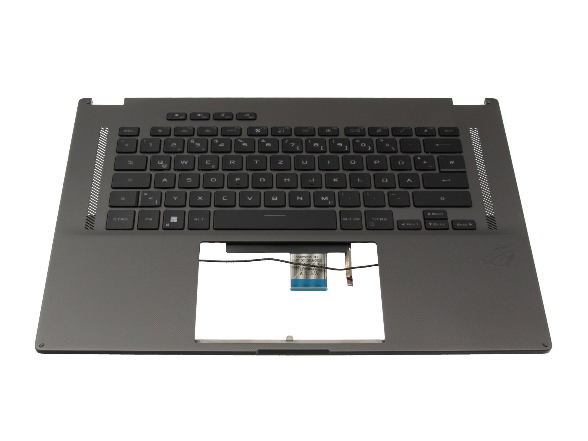 Asus ROG Flow X16 GV601RM original Tastatur inkl. Topcase DE (deutsch) schwarz/schwarz mit Backlight