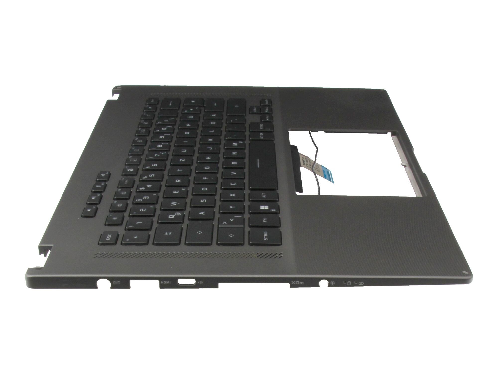 Asus ROG Flow X16 GV601RM original Tastatur inkl. Topcase DE (deutsch) schwarz/schwarz mit Backlight