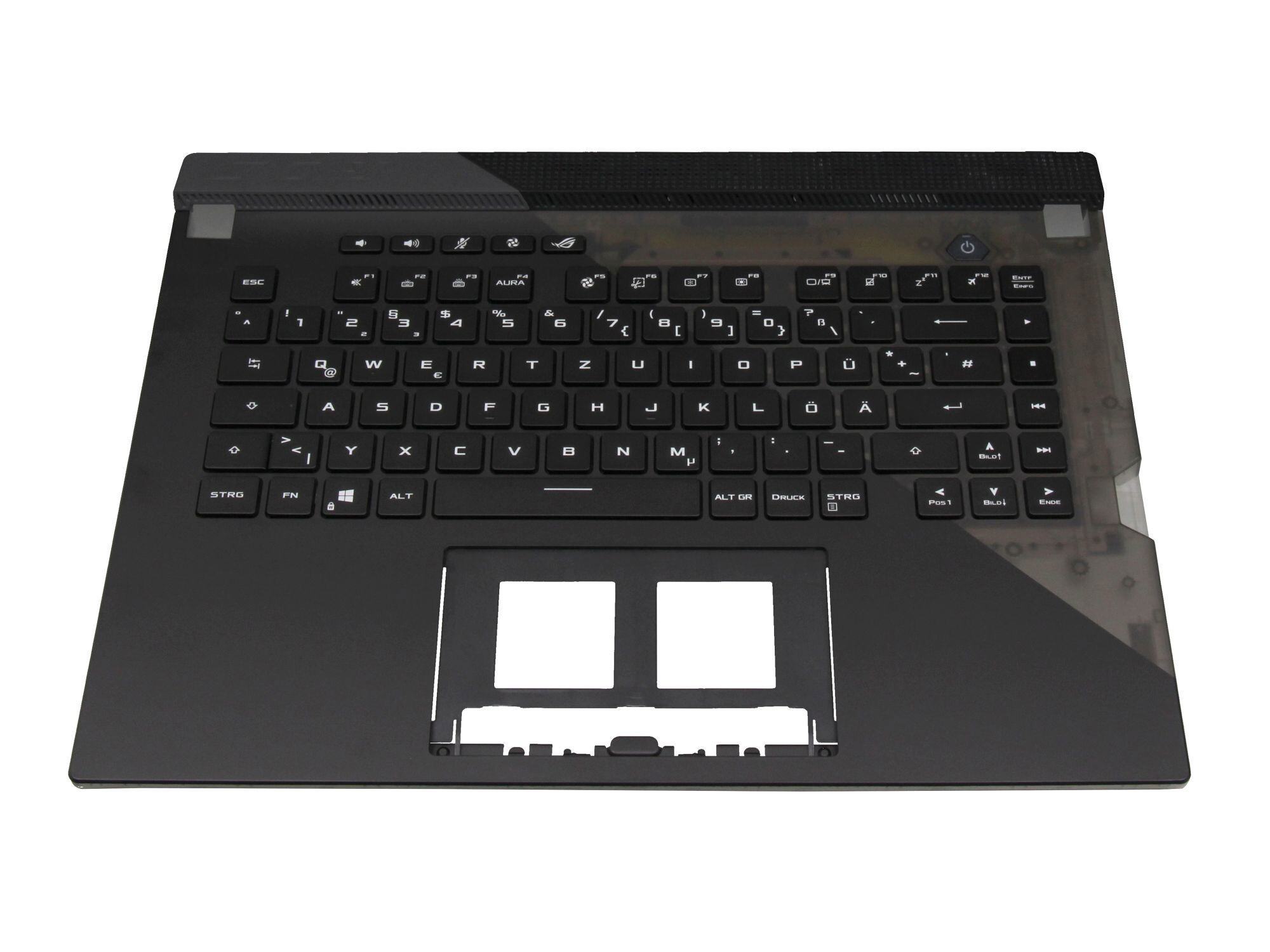 Asus ROG Strix SCAR 15 G533QS original Tastatur inkl. Topcase DE (deutsch) schwarz/schwarz/transparent/grau mit Backlight