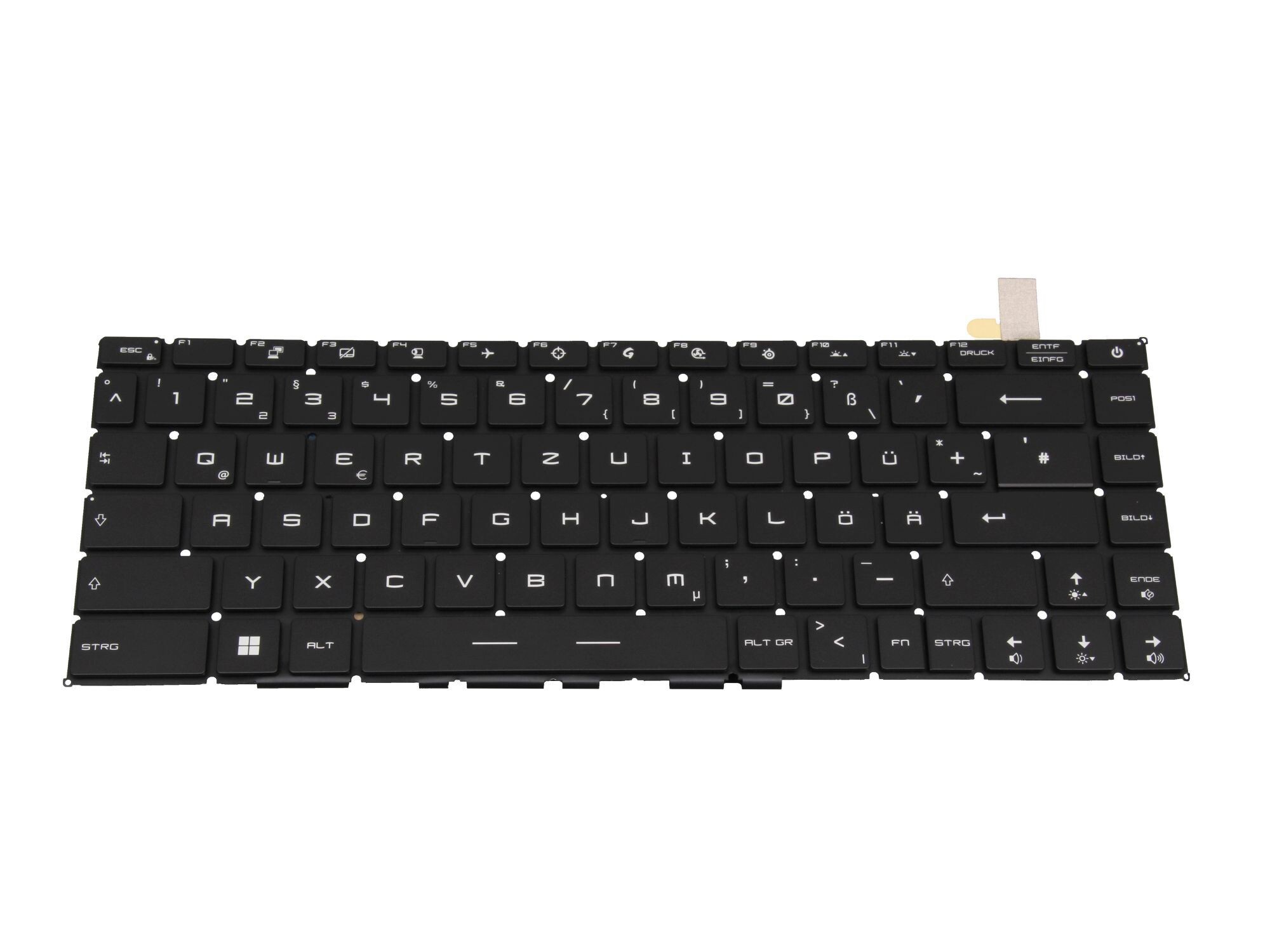 MSI GS66 Stealth 12UE/12UGS (MS-16V5) original Tastatur DE (deutsch) schwarz mit Backlight