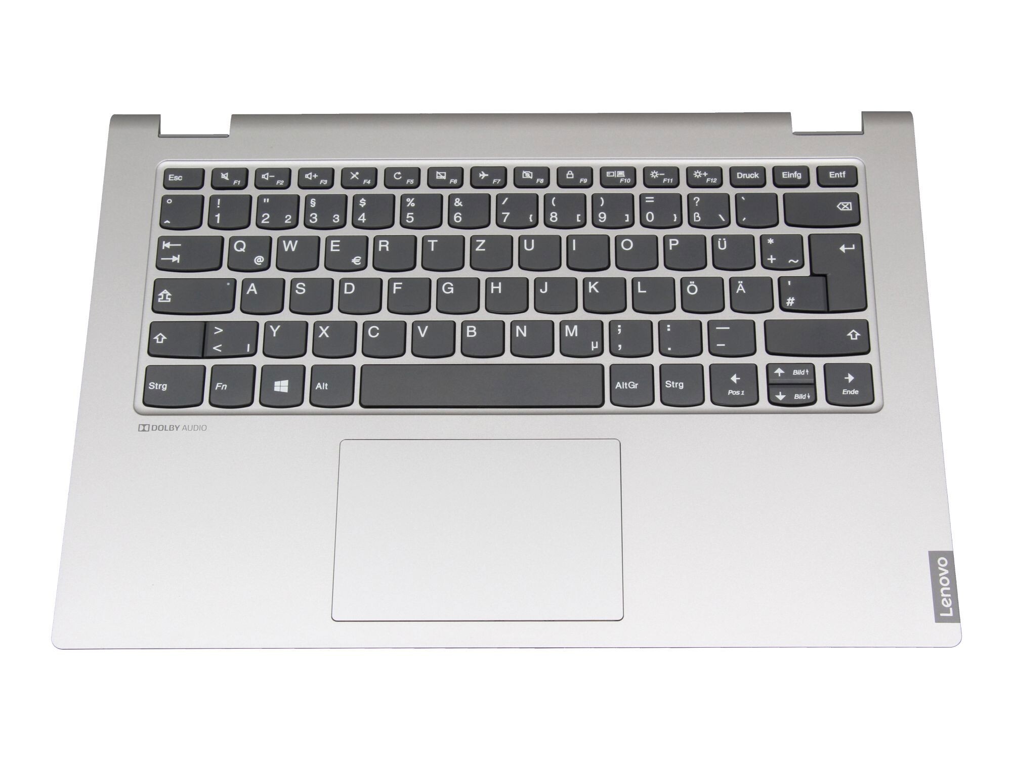 Lenovo IdeaPad C340-14IML (81TK) original Tastatur inkl. Topcase DE (deutsch) grau/silber (ohne Hintergrundbeleuchtung)