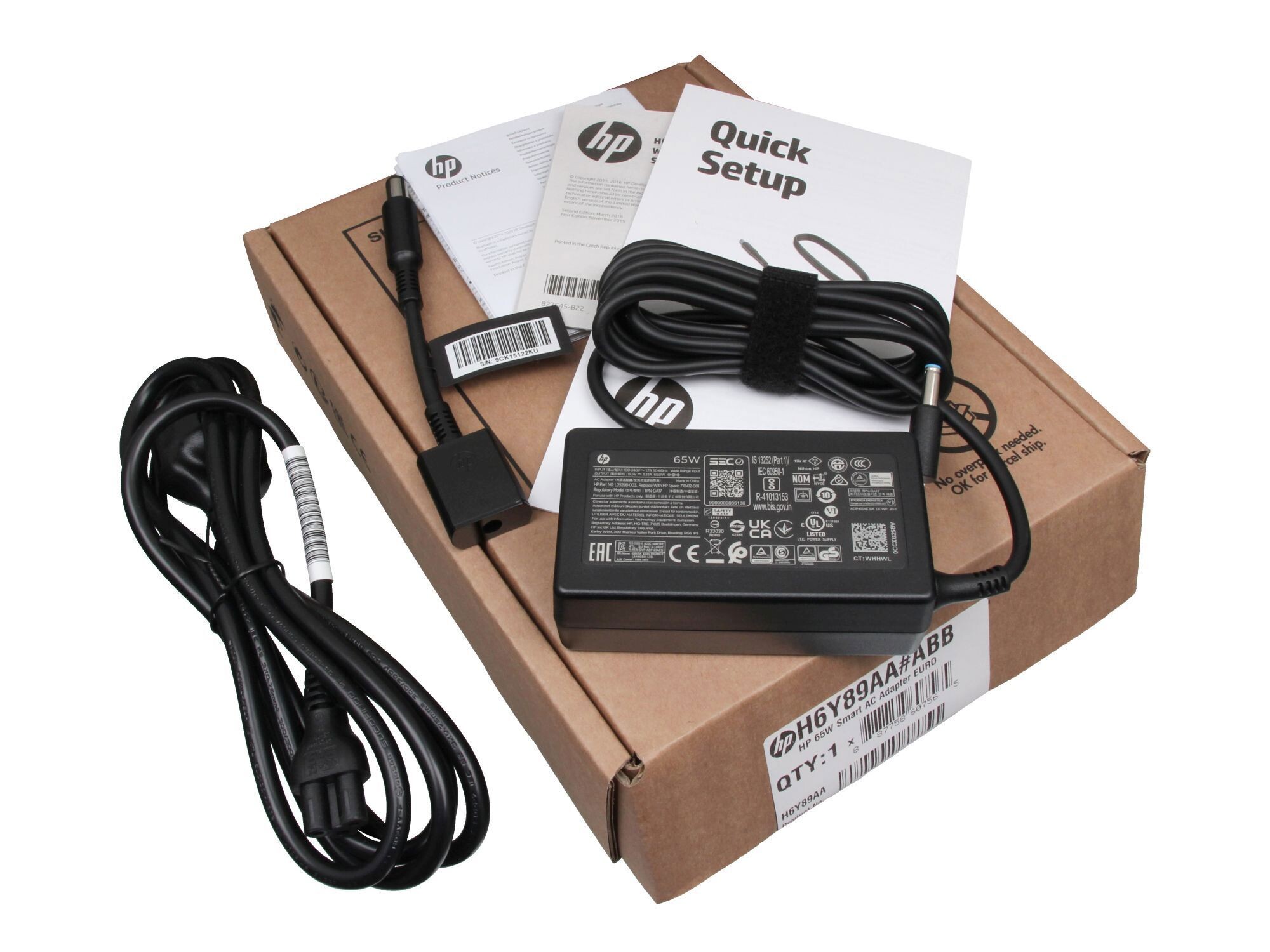 854055-004 HP Netzteil 65,0 Watt mit Adapter