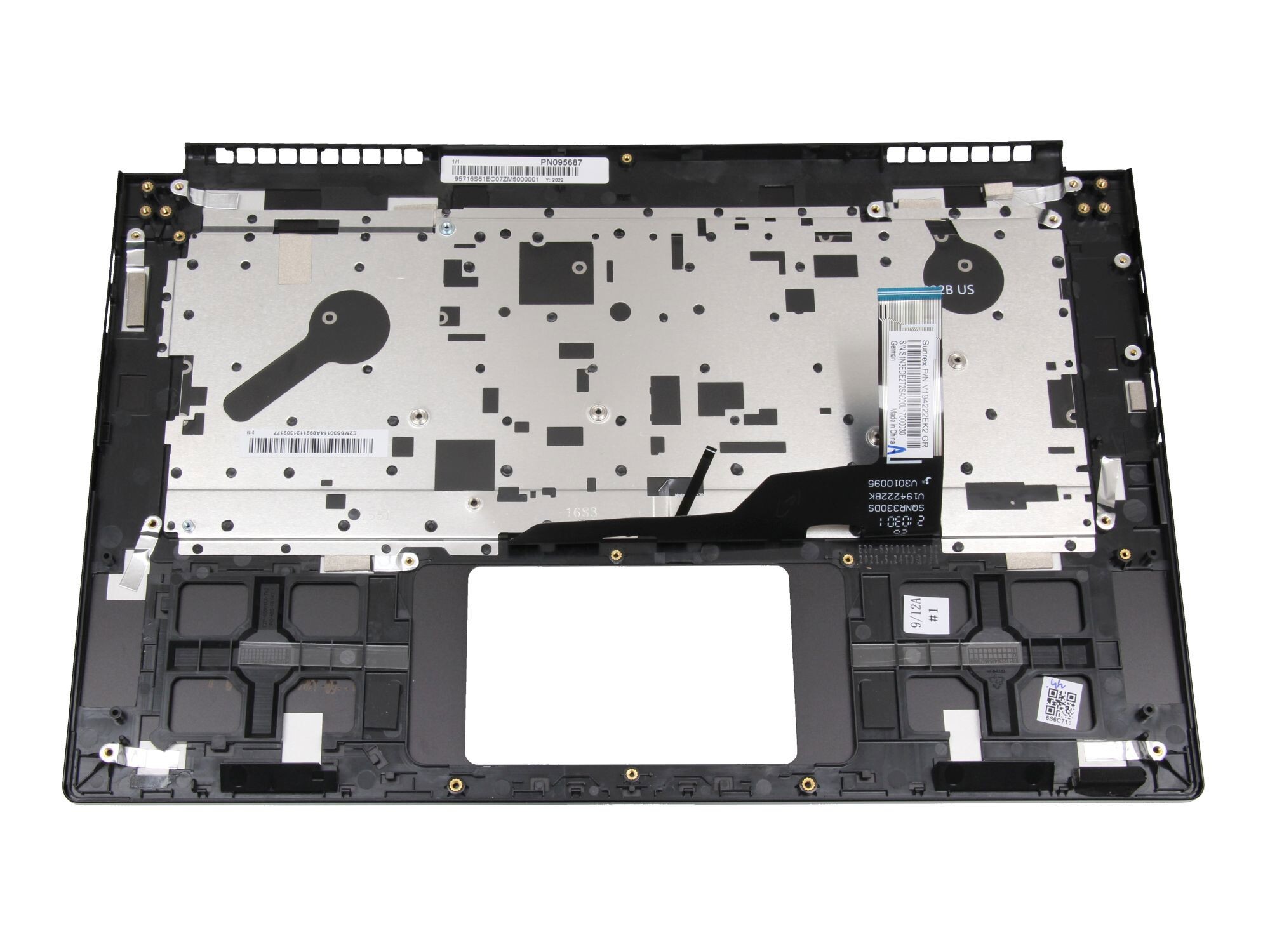 MSI Summit 15 A11SCS/A11SCST (MS-16S6) original Tastatur inkl. Topcase DE (deutsch) schwarz/schwarz mit Backlight