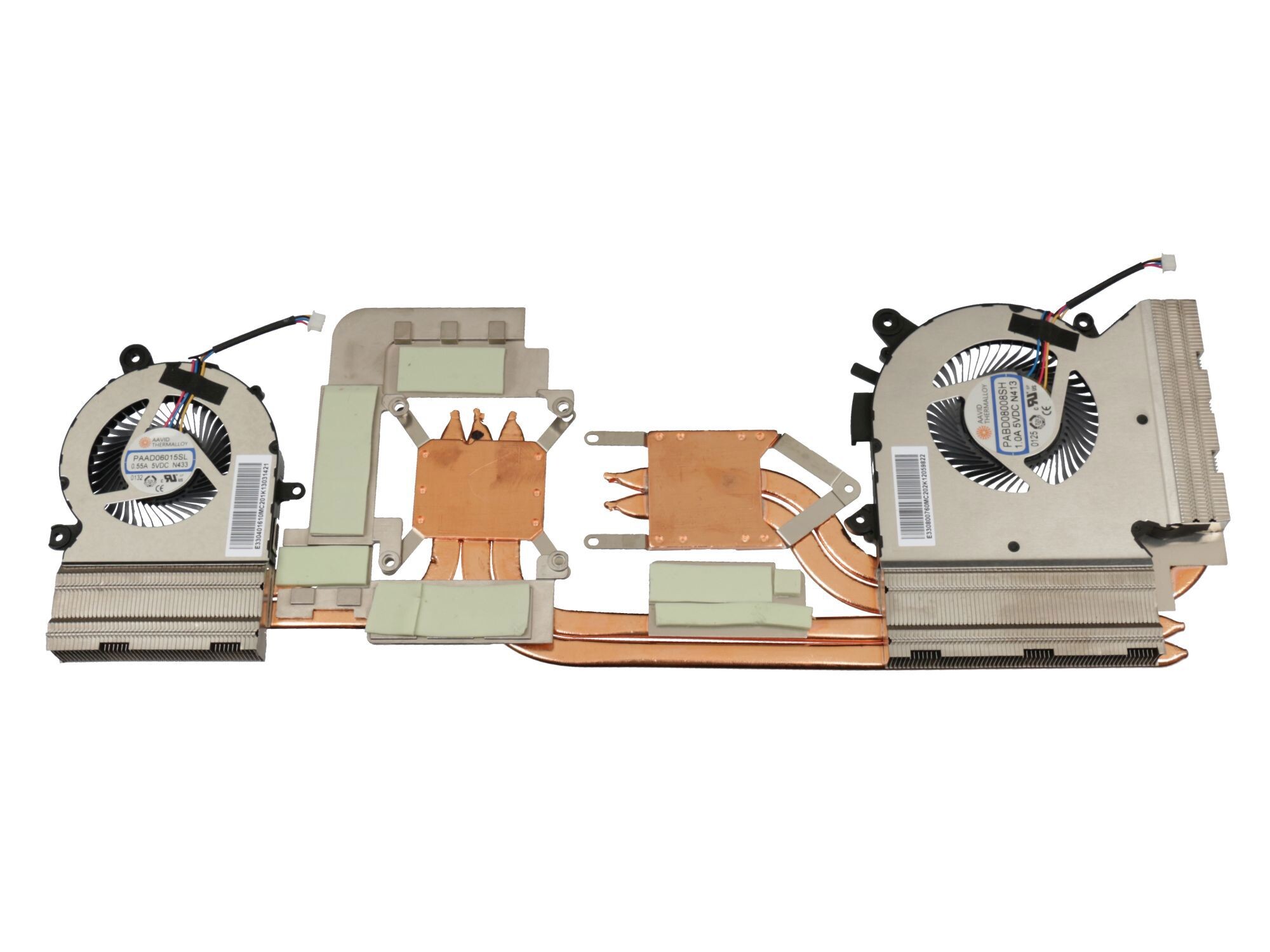 MSI GF65 Thin 10SE/10SER (MS-16W1) original  GPU/CPU-Lüfter inkl. Kühler