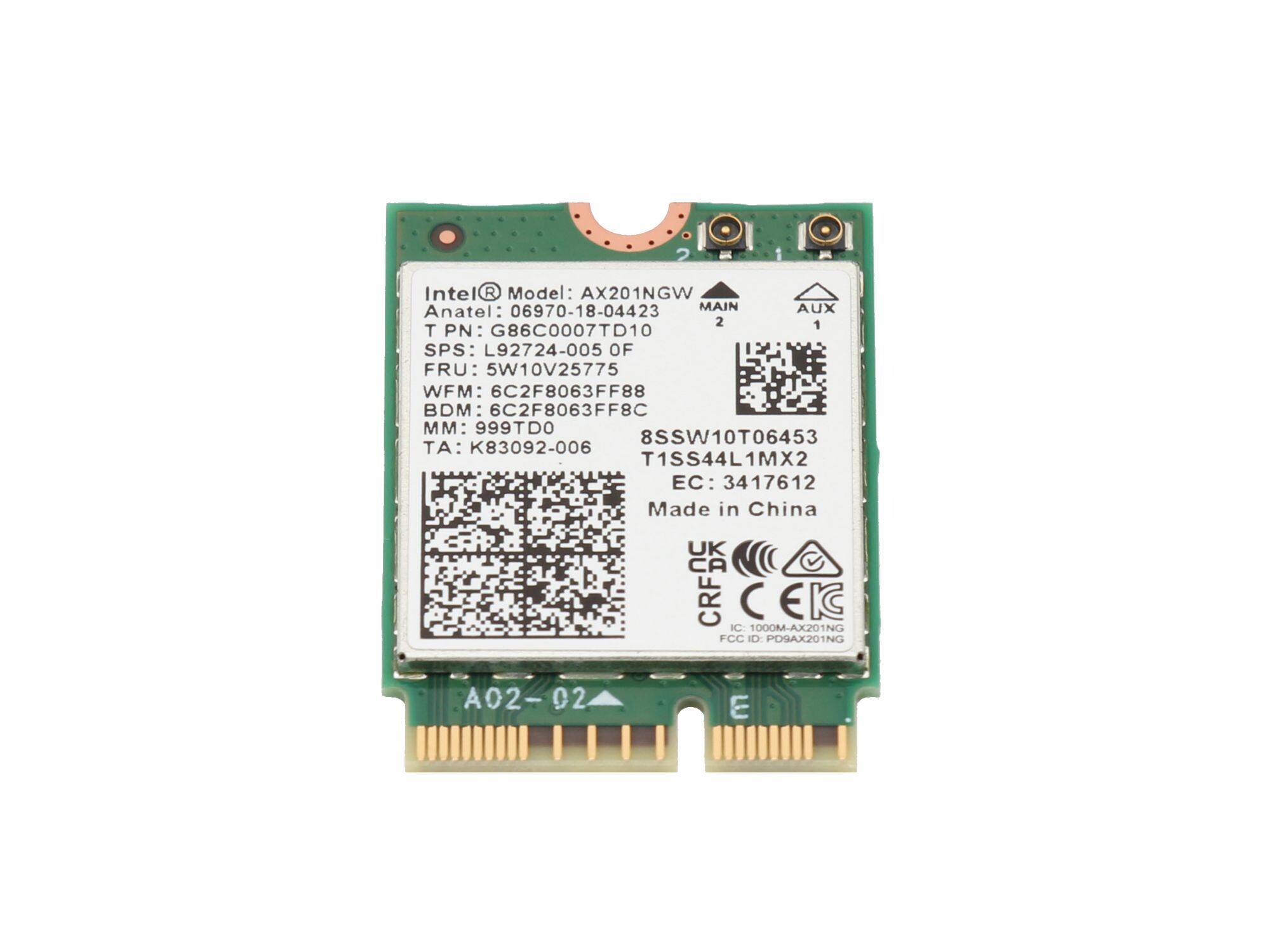 Intel WLAN Karte für Acer Aspire Vero 15 (AV15-51)